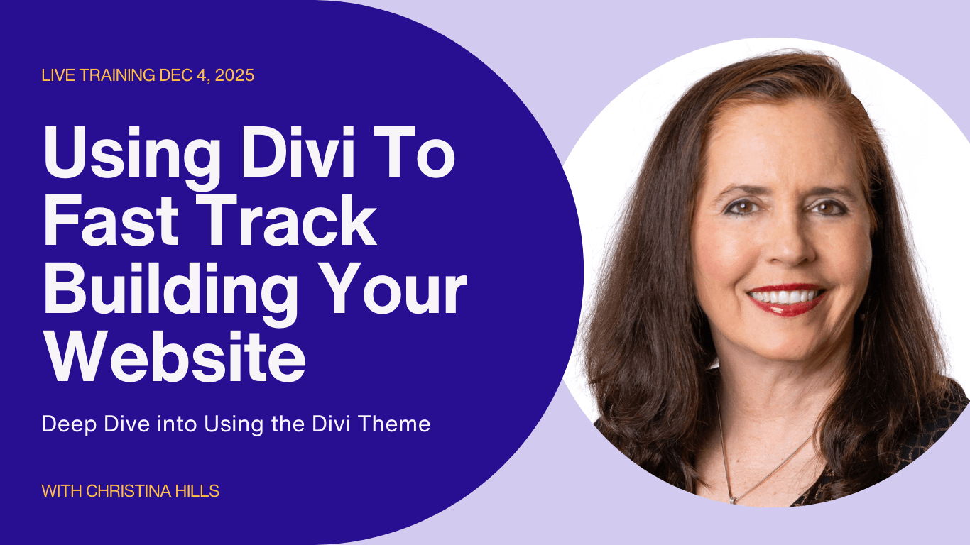 using Divi to Fast Track Building Your Website